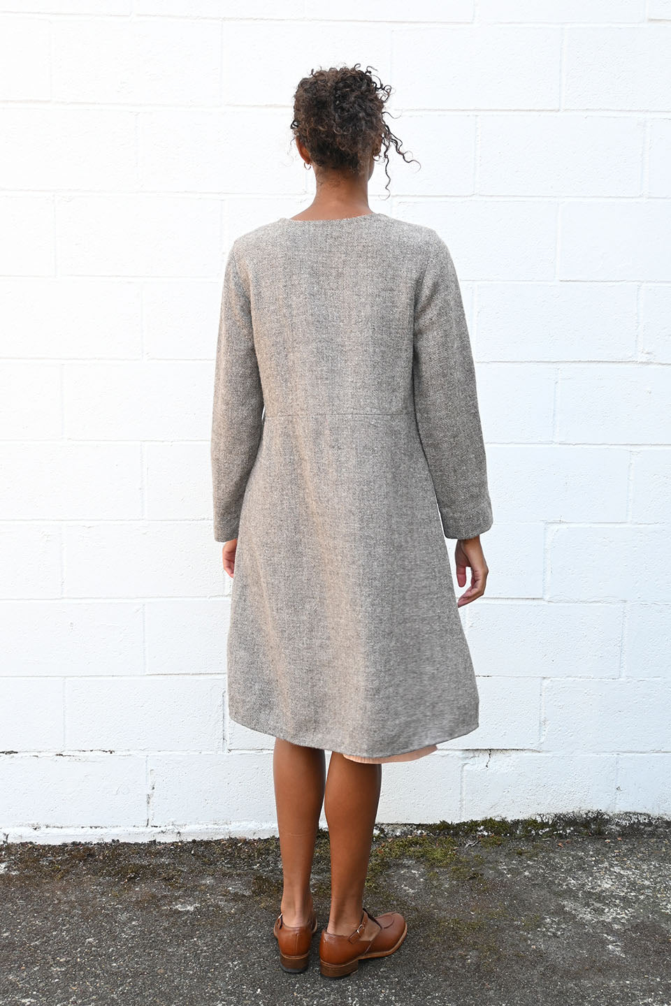 Devon Wool Dress Grey