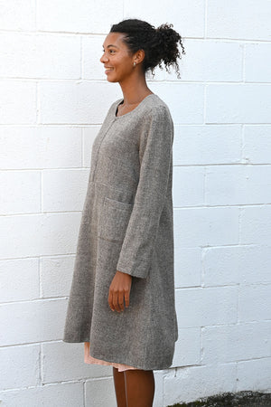 Devon Wool Dress Grey