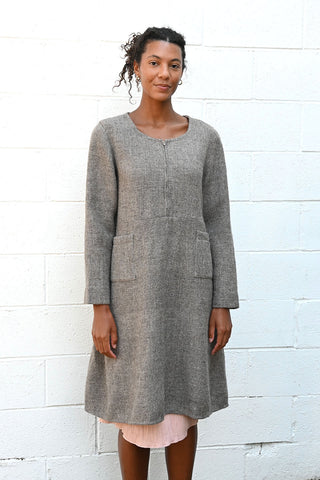 Devon Wool Dress Grey
