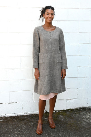 Devon Wool Dress Grey
