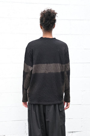 Dual Layered Wool Cotton Jersey Cardigan