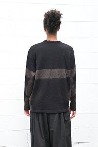 Dual Layered Wool Cotton Jersey Cardigan