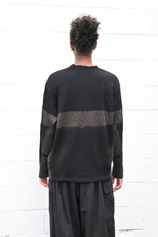Dual Layered Wool Cotton Jersey Cardigan