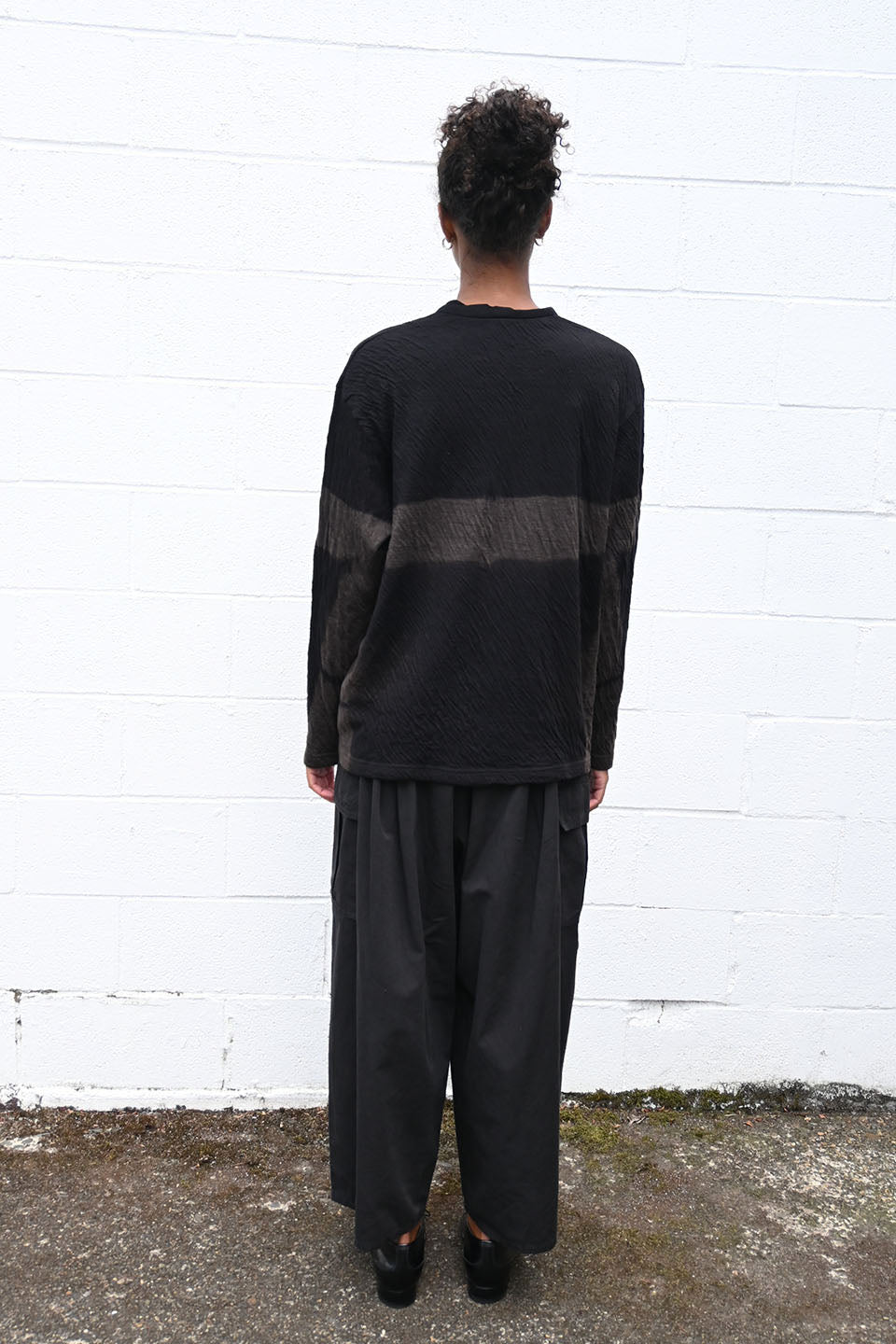 Dual Layered Wool Cotton Jersey Cardigan