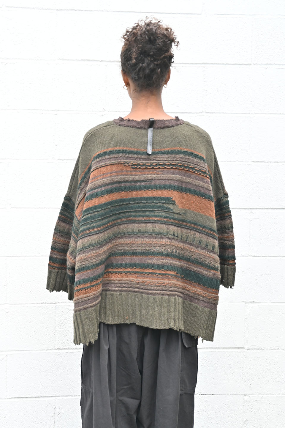 Striped Zipper Cardigan