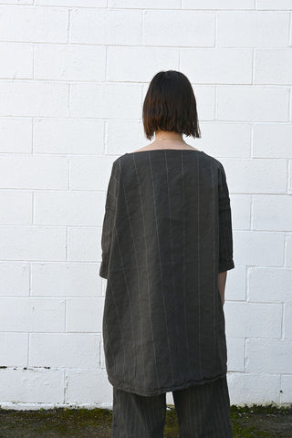Pinstriped Tunic Anthracite