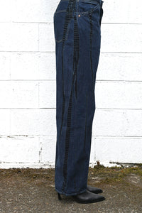 Cotton Denim Loose Fit Pants