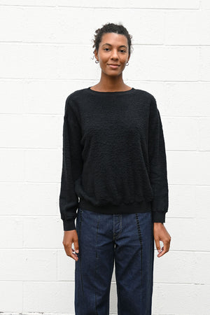 Silk Sweatshirt Black