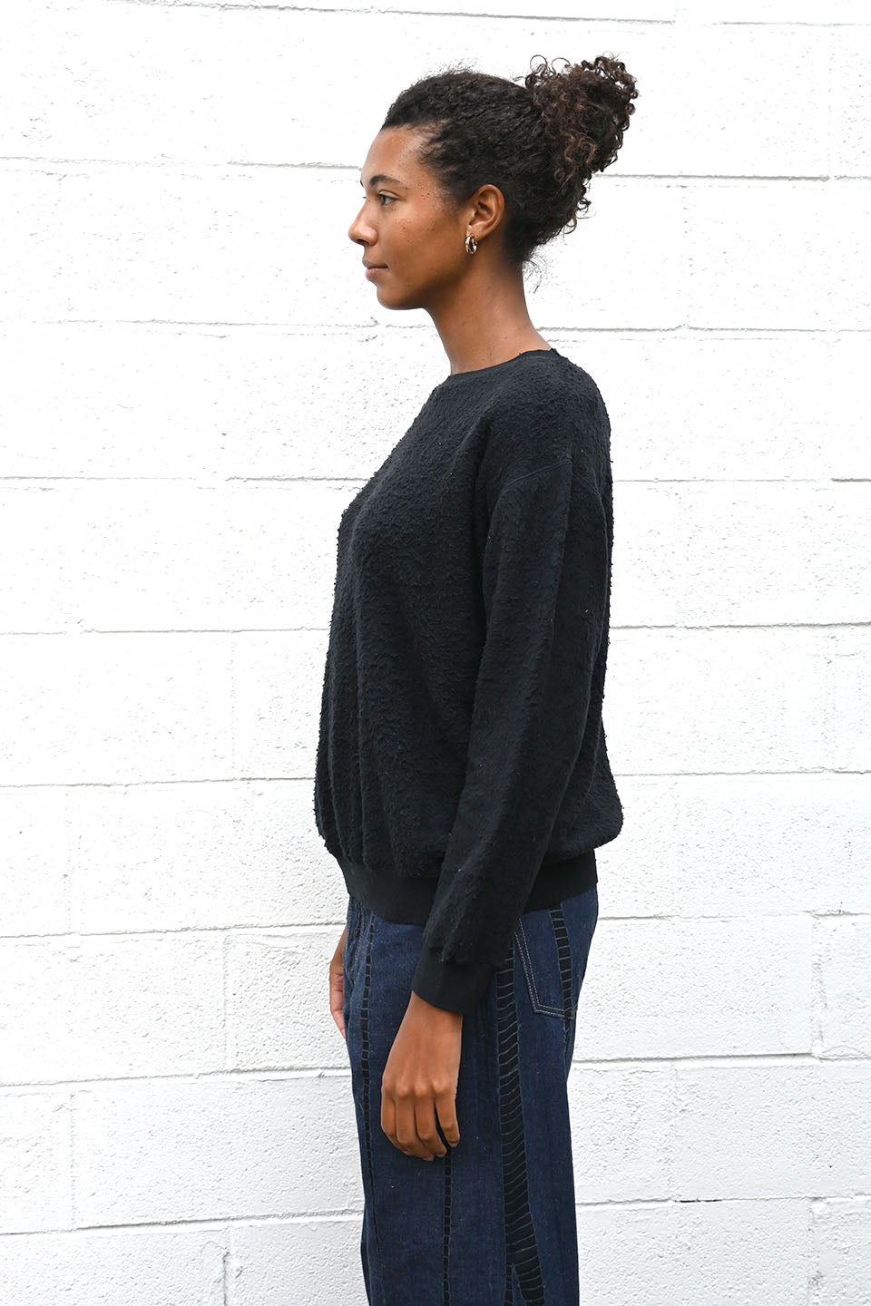 Silk Sweatshirt Black