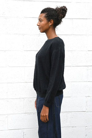 Silk Sweatshirt Black