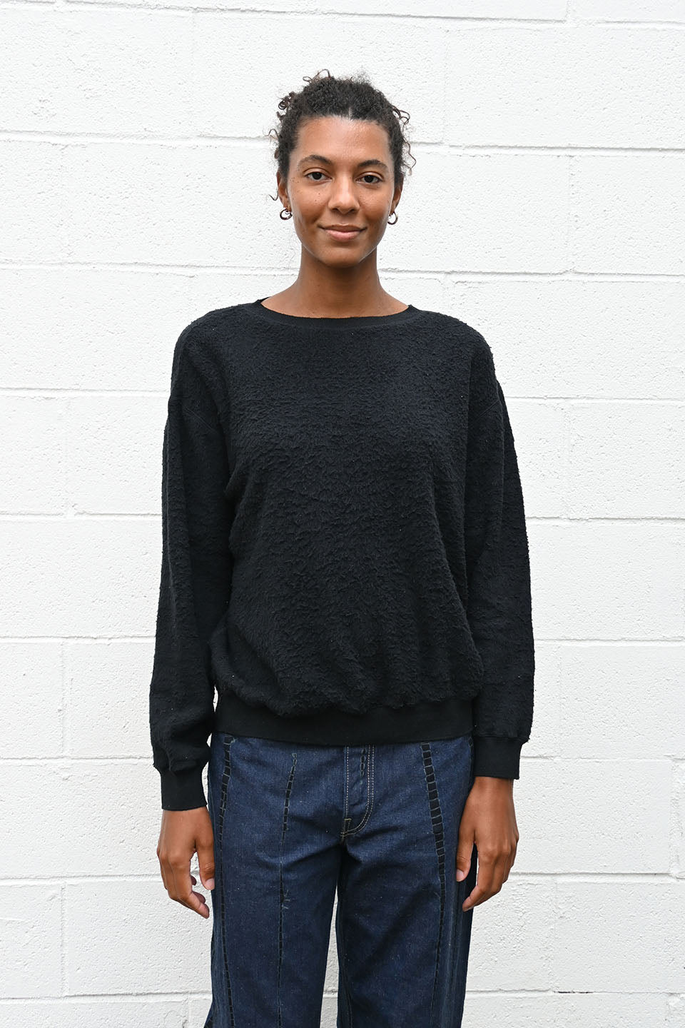 Silk Sweatshirt Black