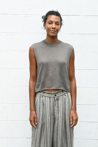 Sleeveless Sweater in Sage
