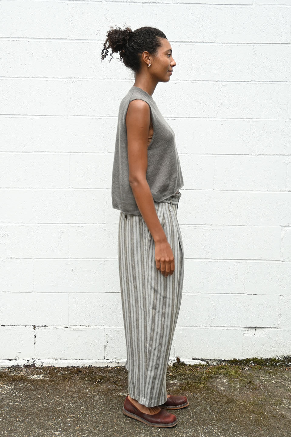 Sleeveless Sweater in Sage