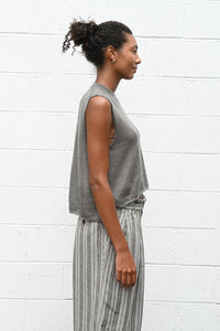 Sleeveless Sweater in Sage