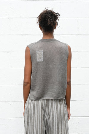 Sleeveless Sweater in Sage