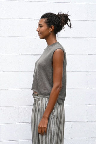 Sleeveless Sweater in Sage