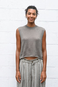 Sleeveless Sweater in Sage