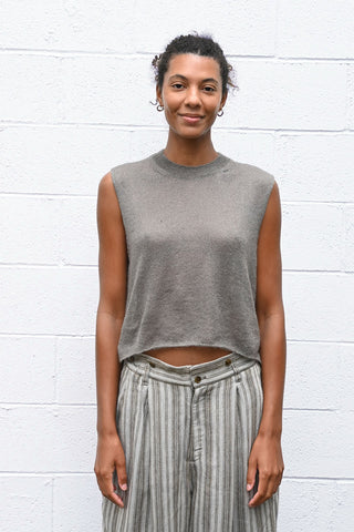 Sleeveless Sweater in Sage