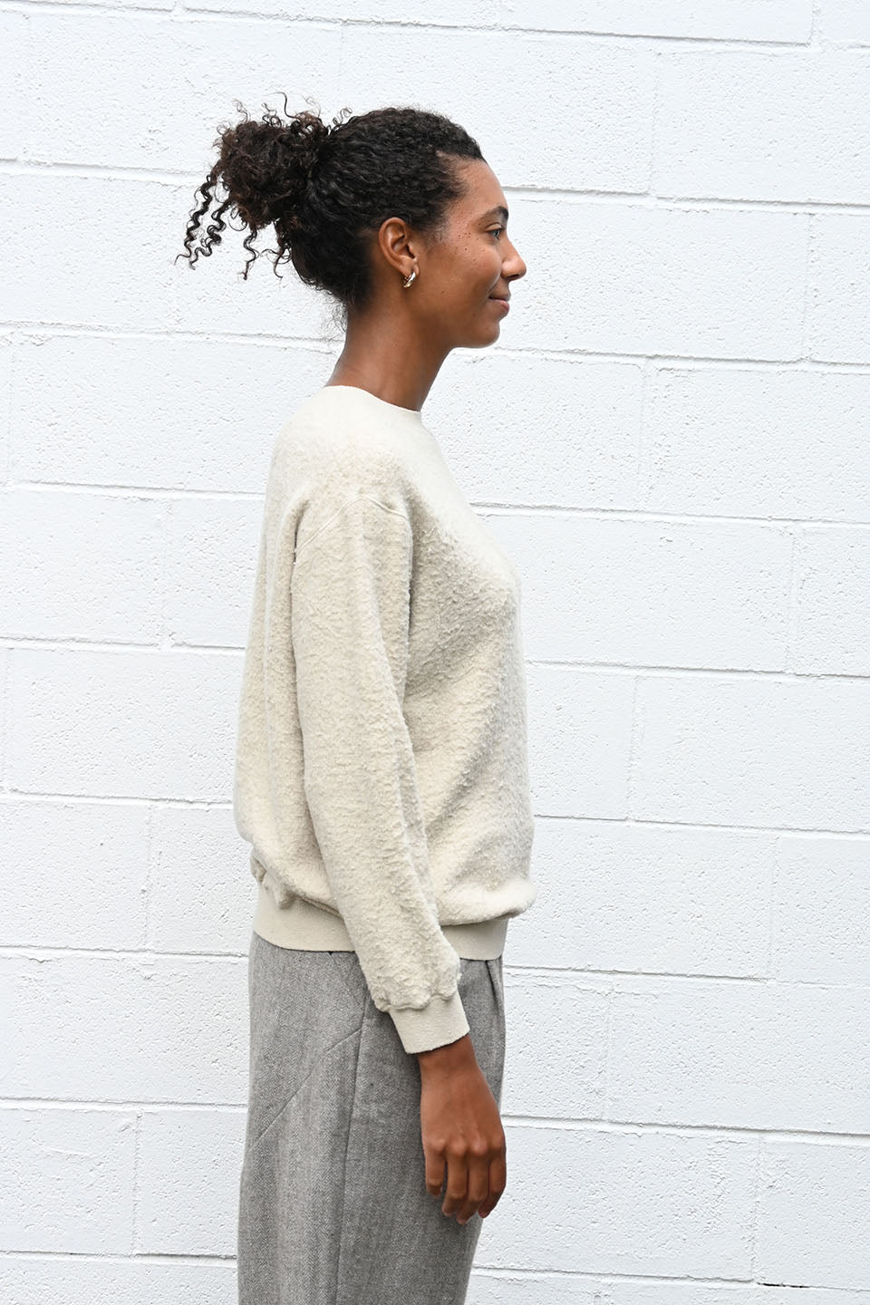 Silk Sweatshirt Natural