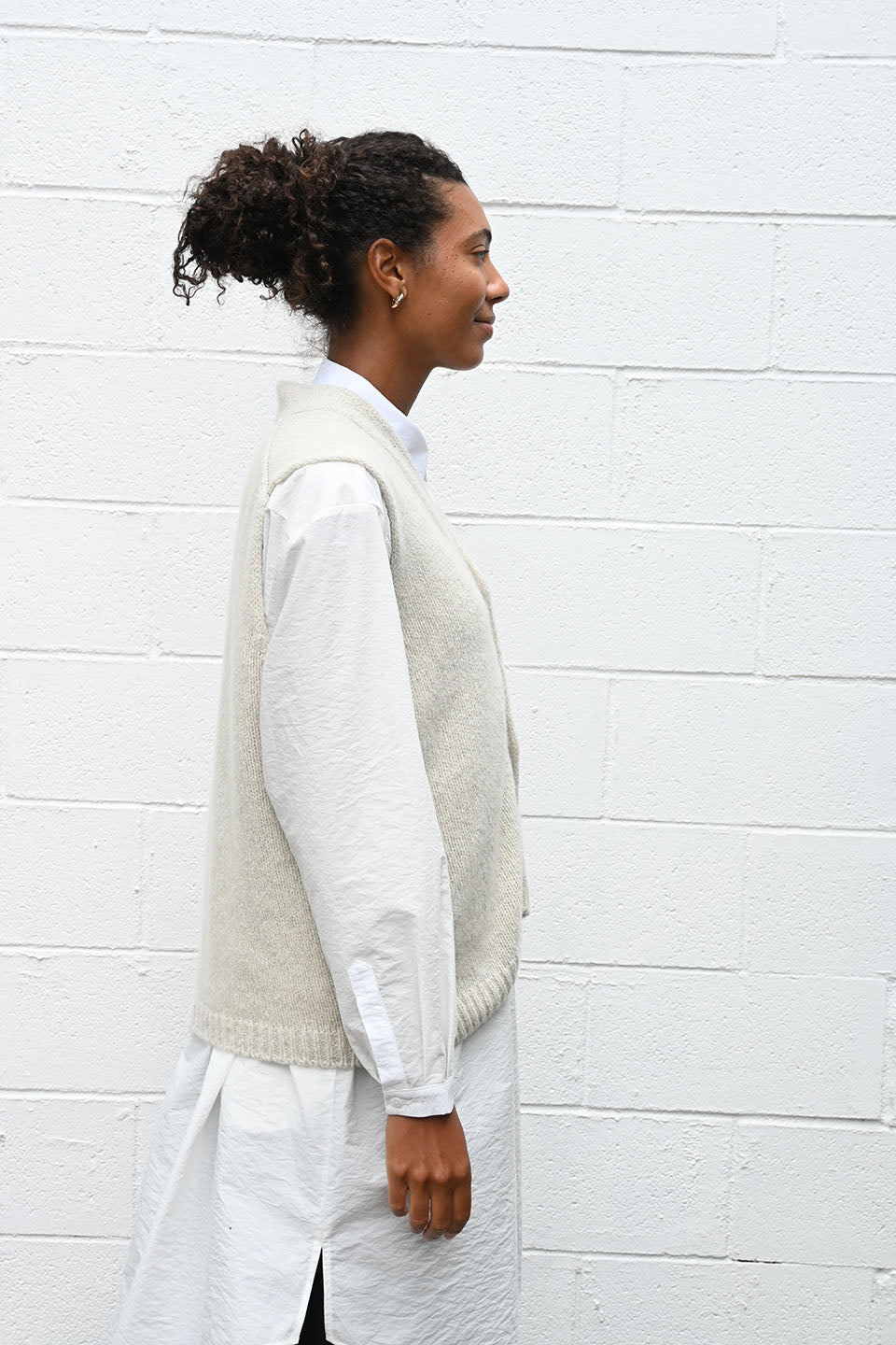 Cashmere Vest Natural