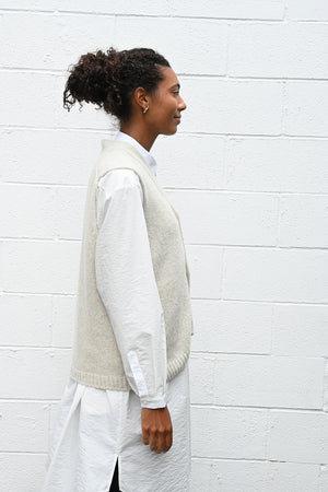 Cashmere Vest Natural