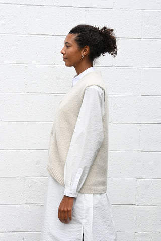 Cashmere Vest Natural