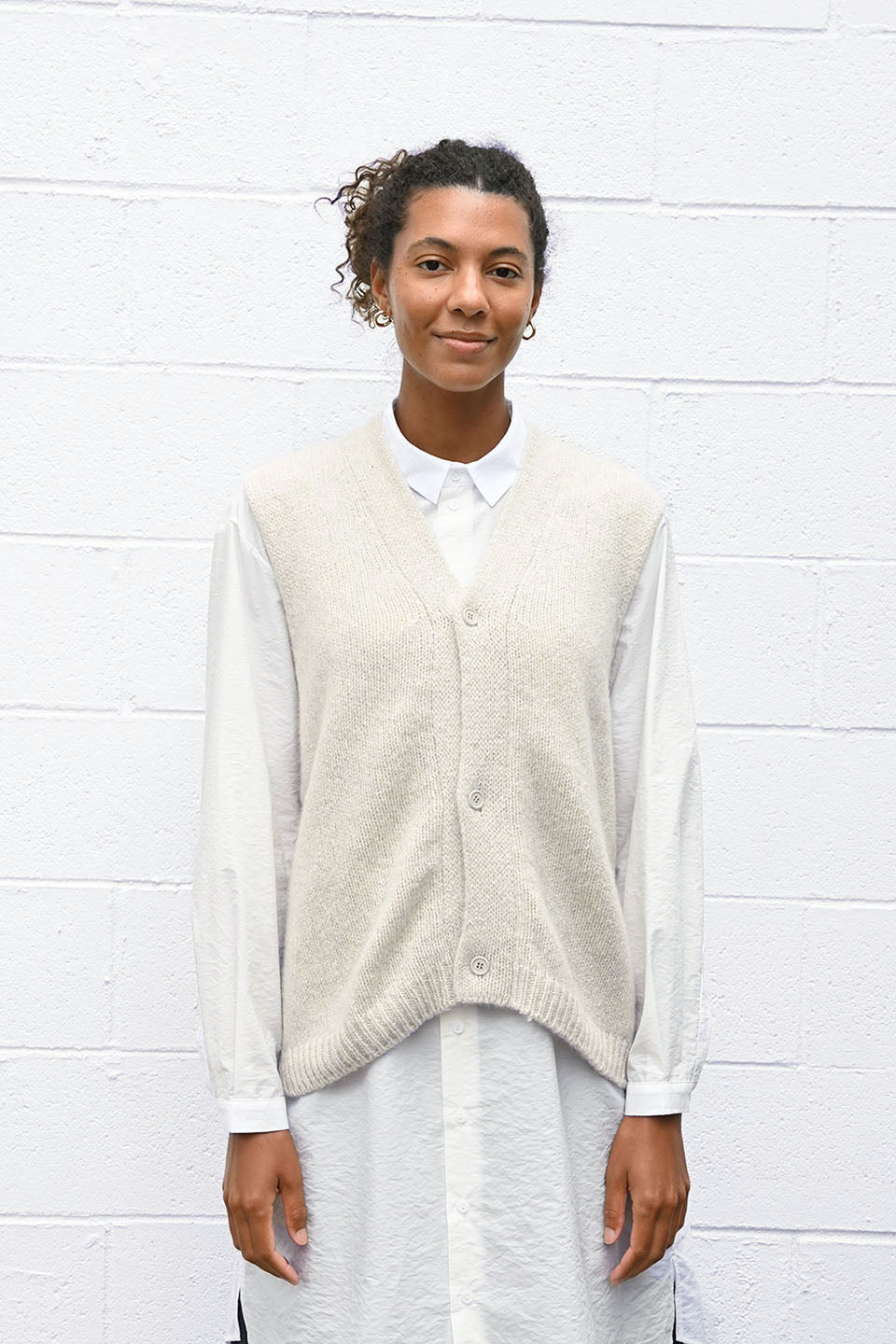 Cashmere Vest Natural