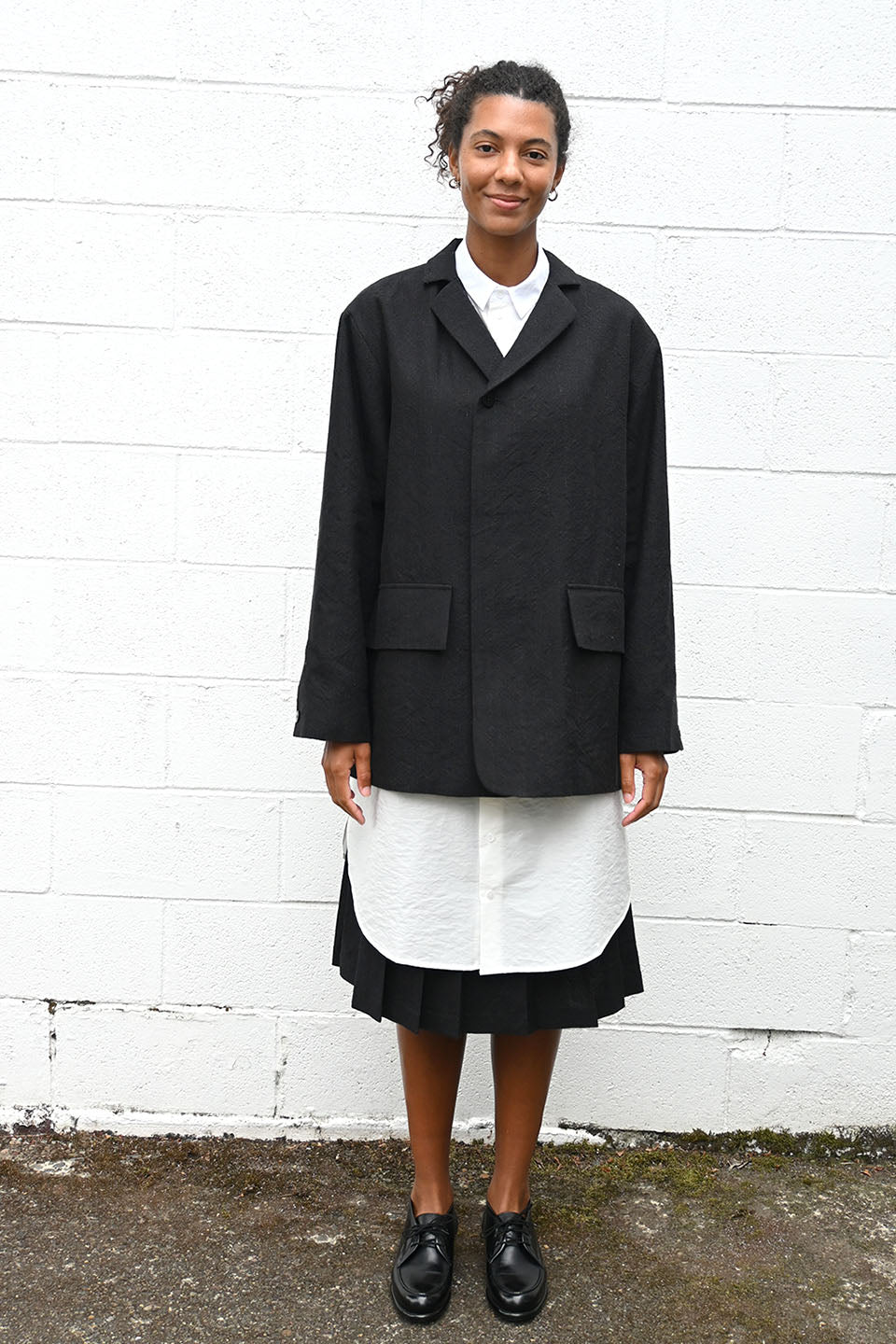 Long Wool and Linen Jacket