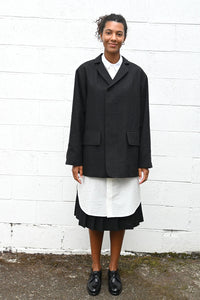 Long Wool and Linen Jacket