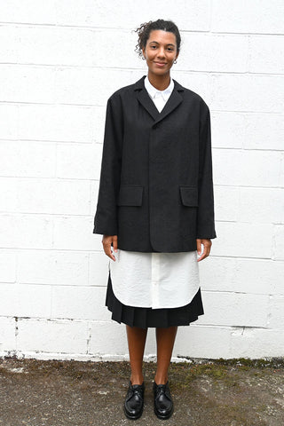 Long Wool and Linen Jacket