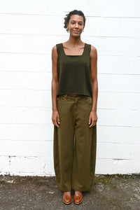 Cashmere Top Olive
