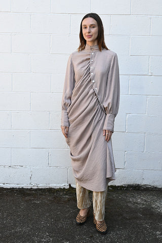 Sabbe Asymmetric Drapey Shirtdress