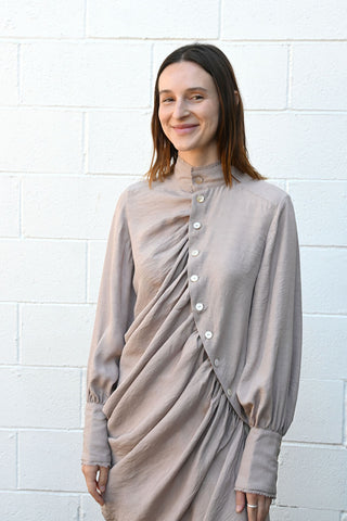 Sabbe Asymmetric Drapey Shirtdress