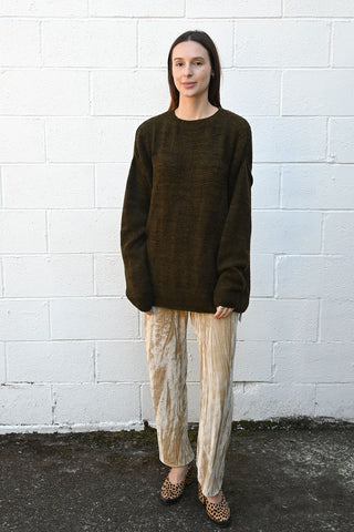 Oversized Pullover with Pattern Stitches