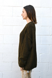 Oversized Pullover with Pattern Stitches