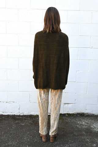 Oversized Pullover with Pattern Stitches