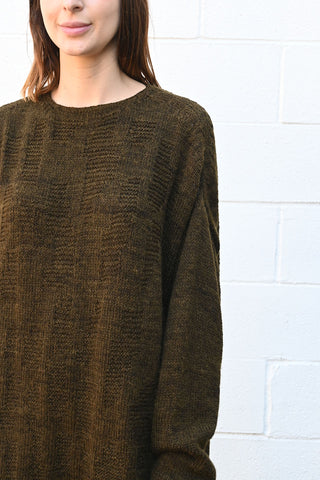 Oversized Pullover with Pattern Stitches
