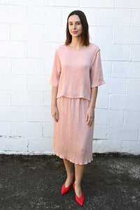 Rose Pleated Skirt