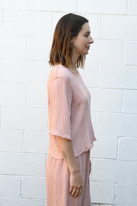 Pleats Top Rose