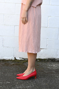 Rose Pleated Skirt