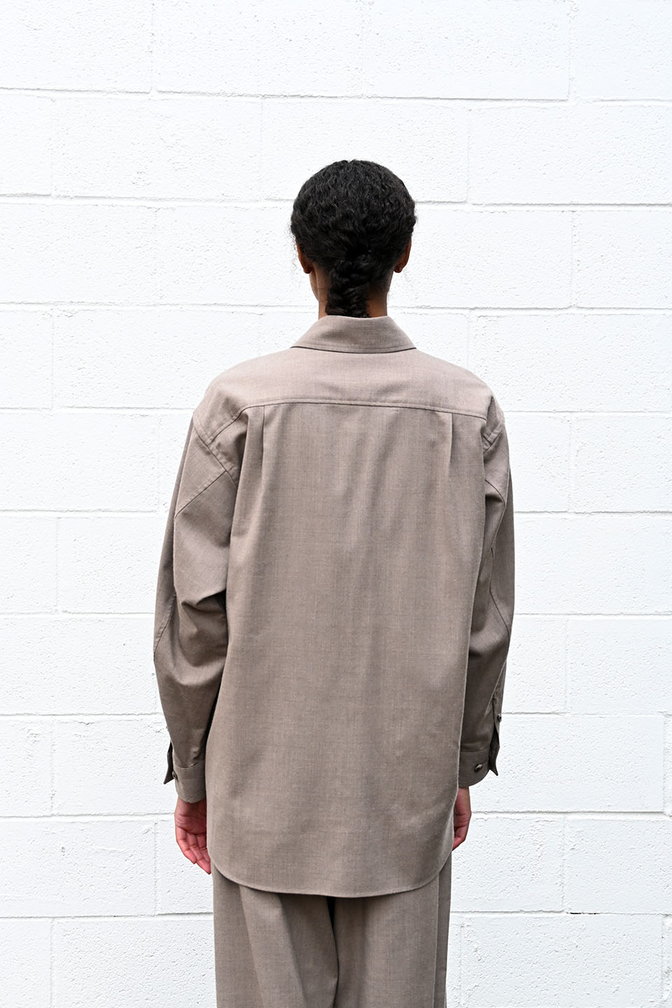Brushed Wool Big Shirt