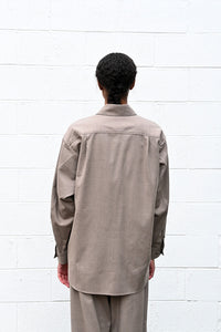 Brushed Wool Big Shirt