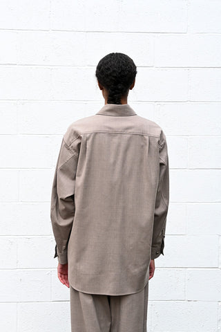 Brushed Wool Big Shirt
