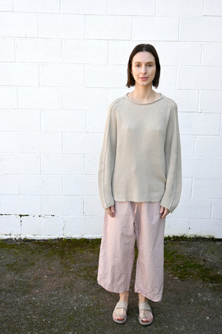 Ribbed Cotton Pullover