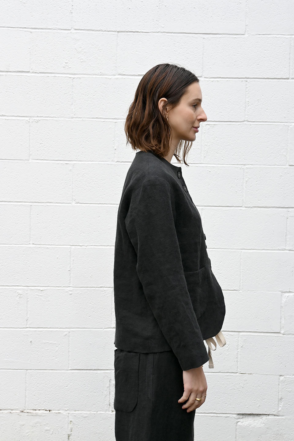 Black Linen Jacket