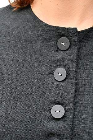 Black Linen Jacket