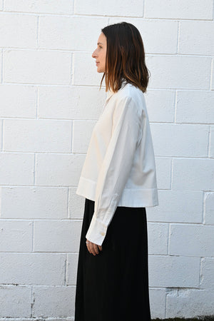 Cropped White Shirt