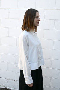 Cropped White Shirt