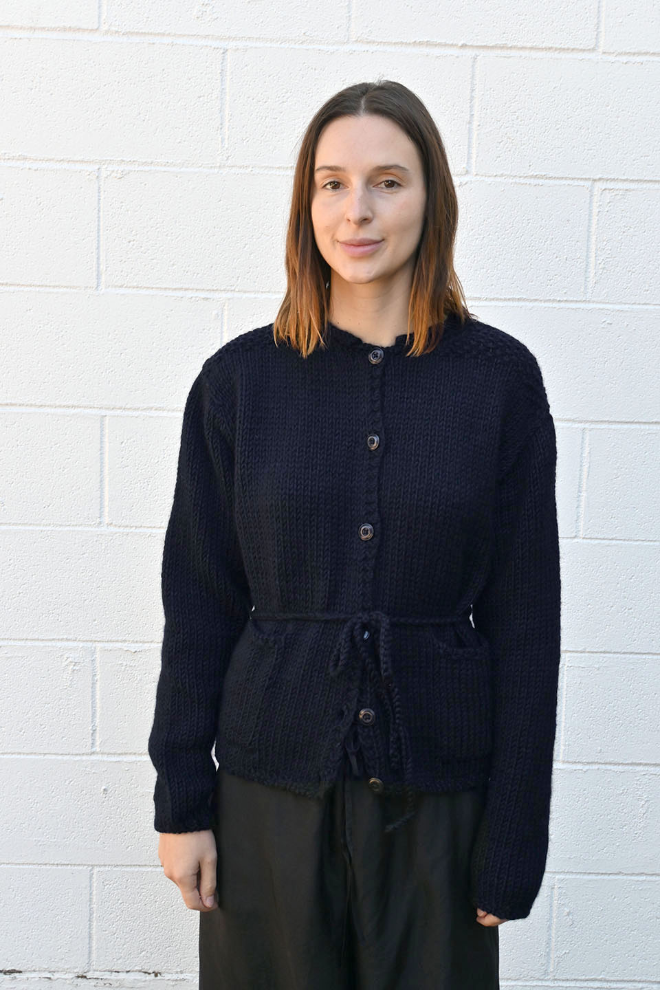 Turnstall Tie Cardigan Ink