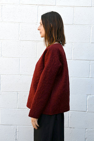Nuria Quilted Top Terracotta
